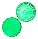 Tapa plástica a rosca D25 verde