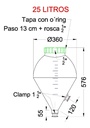 Fermentador Infinity Rotomolding 25l Cerveza