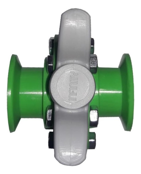 Llave De Paso Clamp De Ambos Lados Infinity Rotomolding