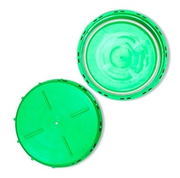 Tapa plástica a rosca D25 verde